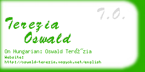 terezia oswald business card